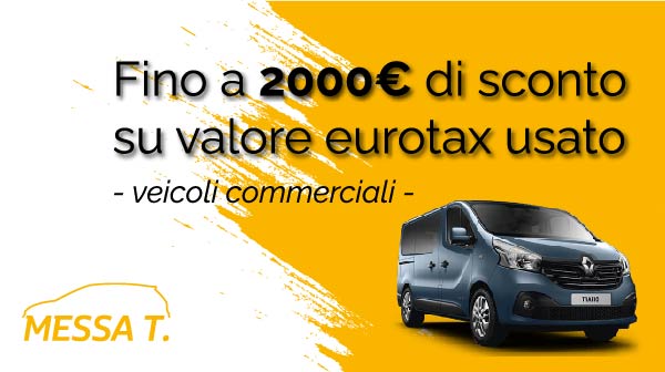 Fino a 2000€ di sconto su valore eurotax usato veicoli commerciali